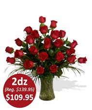2 Dozen Medium Stem Roses - Any Color
