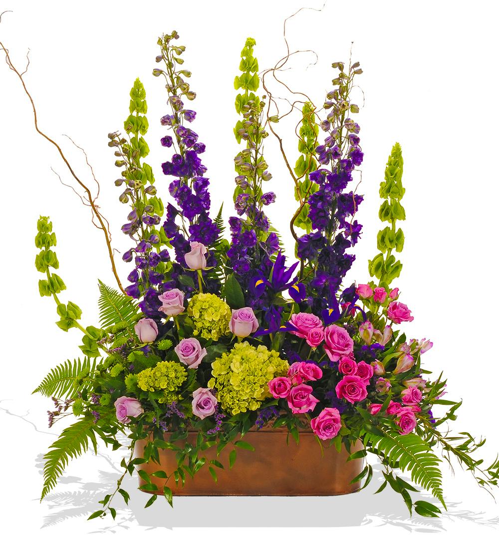 Bold Spring floor piece sympathy arrangement delivered in Baton Rouge