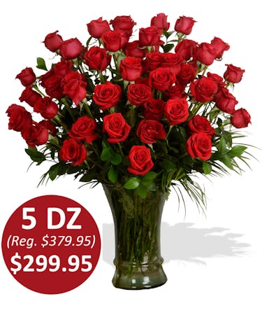 5 Dozen Premium Roses