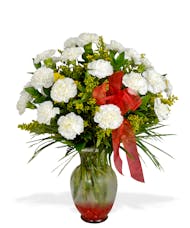 Chi Omega White Carnations