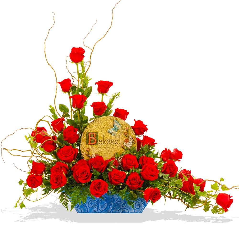 Reverent Roses floor piece delivered in Baton Rouge, LA Billy Heroman's