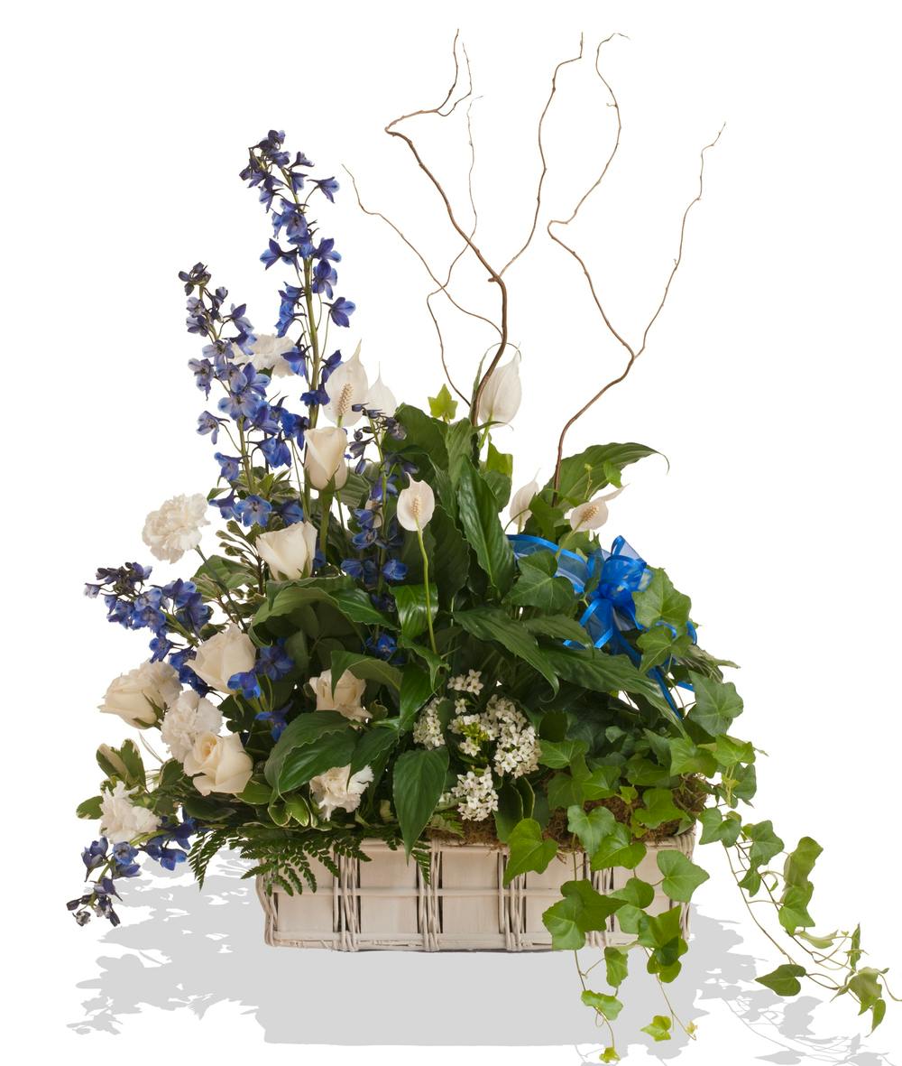 A Touch of Color European Garden Basket delivered in Baton Rouge, LA