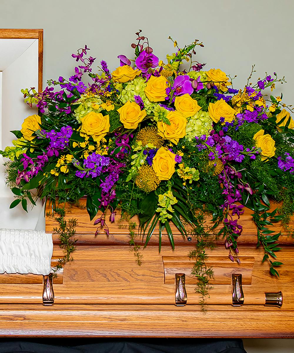 Tiger Pride Casket Cover Baton Rouge Funeral Flowers
