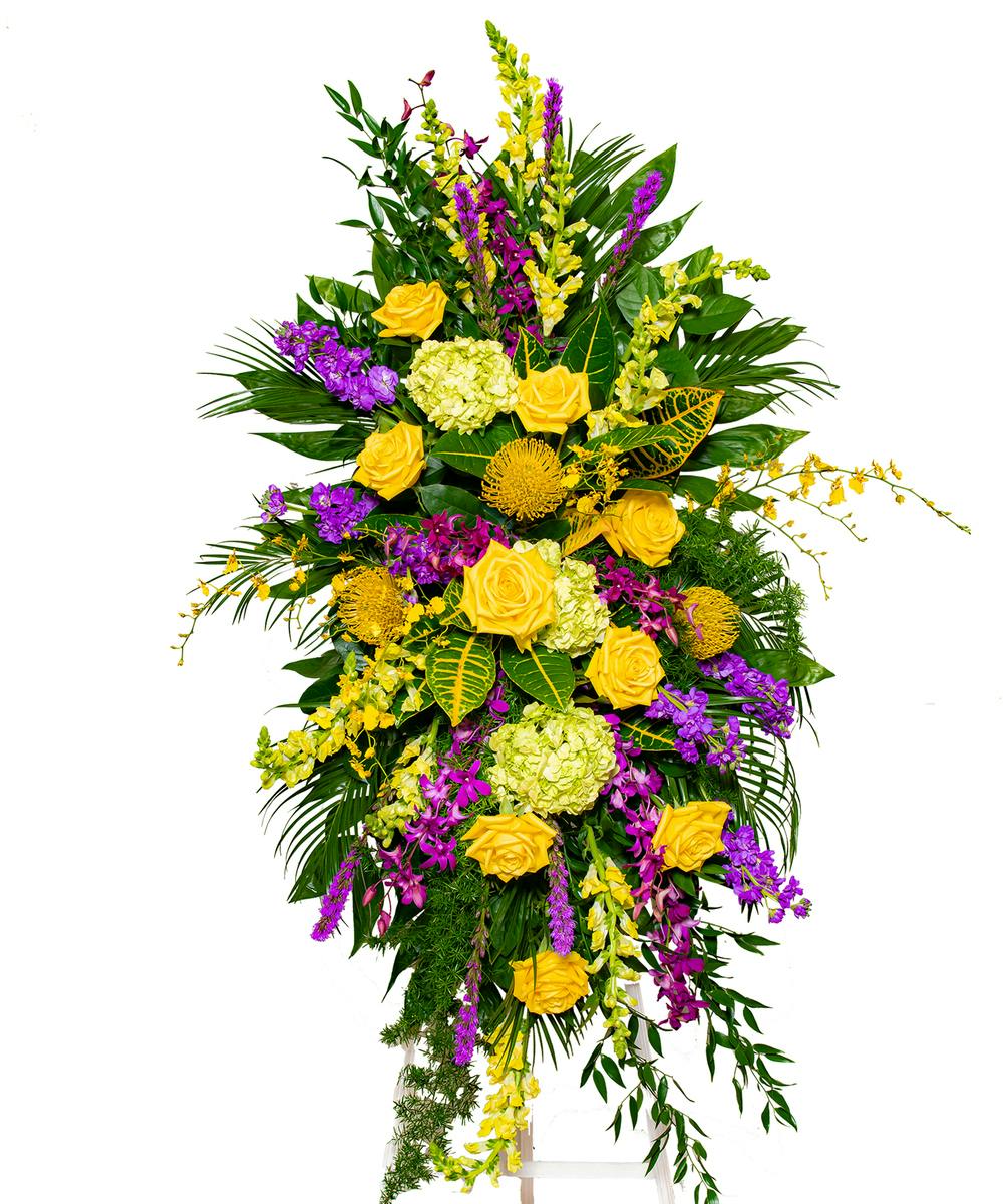 Tiger Pride Funeral Stand Baton Rouge Funeral Flowers